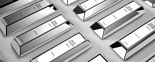 Gray Colored Image with so many 500g Silver Bars