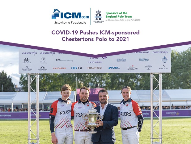 Image of Winning Trophy with The Text COVID-19 Pushes ICM-sponsored Chestertons Polo to 2021